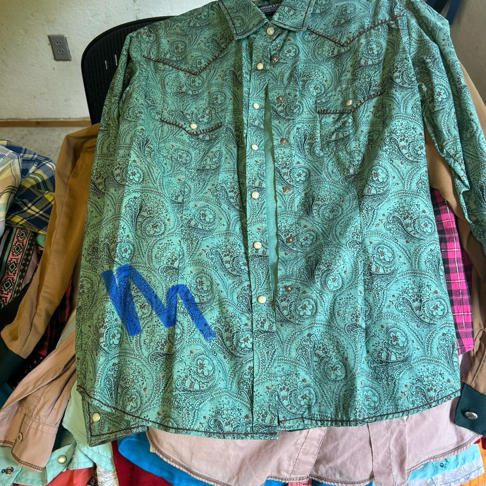 Men's Green Paisley Shirt